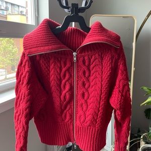 Self- portrait crop sweater